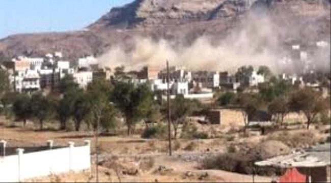 اصابة طفلة  بأستهداف مدفعي لمليشيا #الحـوثي على مريس شمال #الضـالع