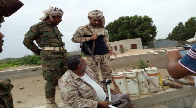 #الحـزام_الامني بعدن يبطل عبوات ناسفة معدة للتفجير في دارسعد