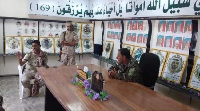 الحزام الأمني ب#أبيـن يناقش مع النخبة الشبوانية تنسيق العمل المشترك
