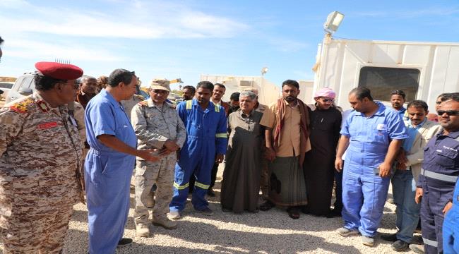 محافظ حضرموت يطلع على سير العمل في شركة بترو مسيلة 
