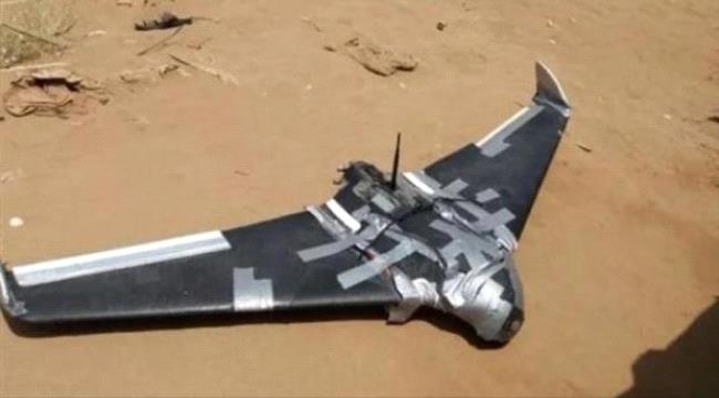 القوات الجنوبية تسقط طائرة درون حوثية شمال الضالع