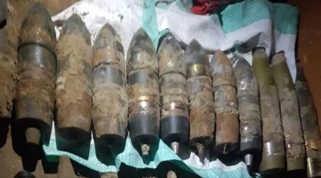 عدن..العثور على صواعق مقذوفات خطيرة في مديرية البريقة