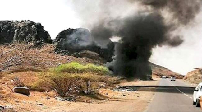 المقاومة الجنوبية تستهدف سيارة تموين تابعة لمليشيات الإصلاح غربي المحفد