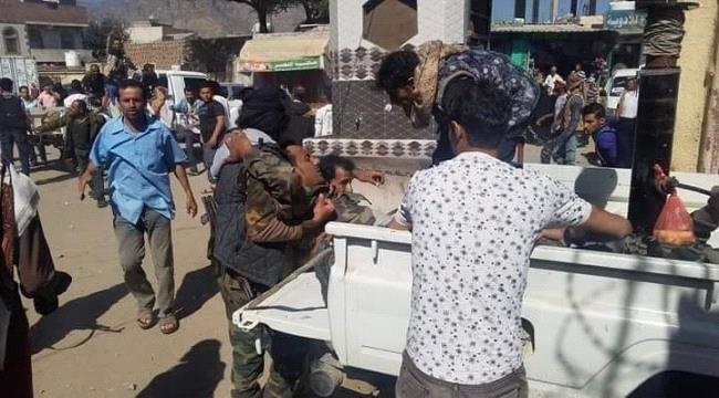 انتقالي ابين وقائد قوات الحزام  يدينا الهجوم الارهابي على الضالع