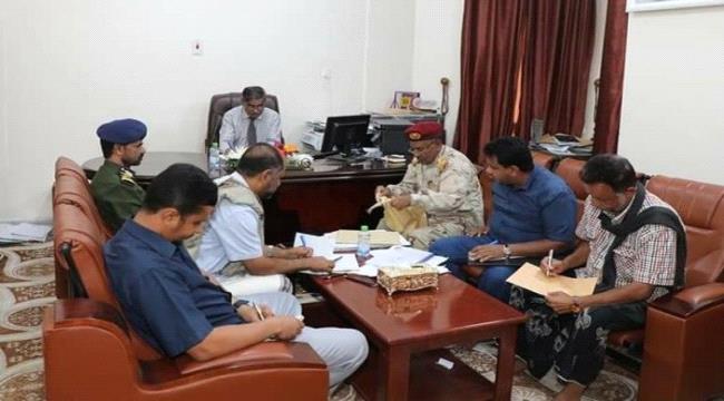  البحسني يطلع على تجهيزات البدء في بناء المرحلة الثانية لكلية الشرطة حضرموت