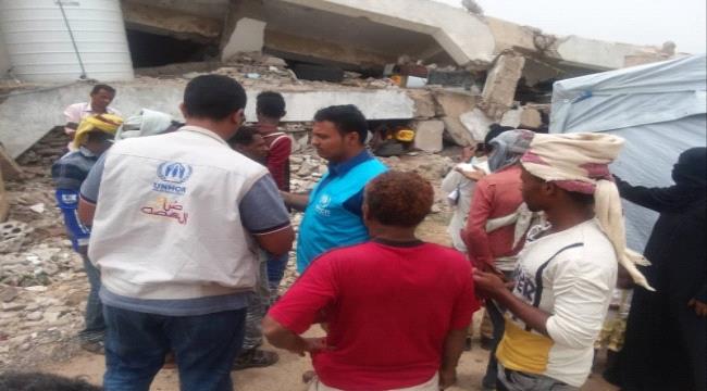 وفد من مفوضية #الأمم_المتحـدة يتفقد مراكز إيواء النازحين ب#الضـالع