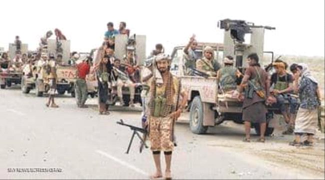 الوية العمالقة تحبط تسللا حوثيا في حيس ومقتل وجرح 20 عنصرا انقلابيا