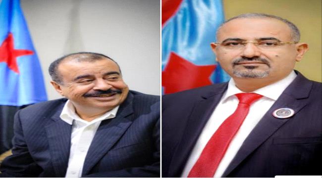 اللواء بن بريك يهني رئيس #المجلس_الانتـقالي الجنوبي بحلول عيد الفطر المبارك