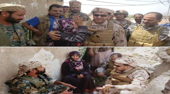 بن بريك يوجه ببناء مسكن وصرف راتب شهري لإم الشهداء الثلاثة ب#الضـالع