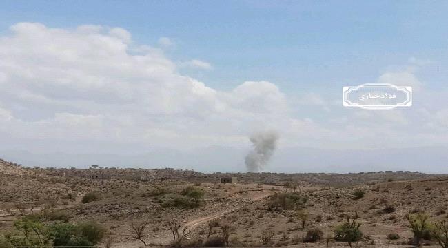 مقاتلات التحالف تستهدف تجمعات حوثية في جبهة حجر