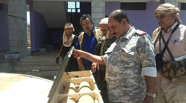 اللواء علي مقبل يتفقد المواقع العسكرية التابعة لمحور #الضـالع
