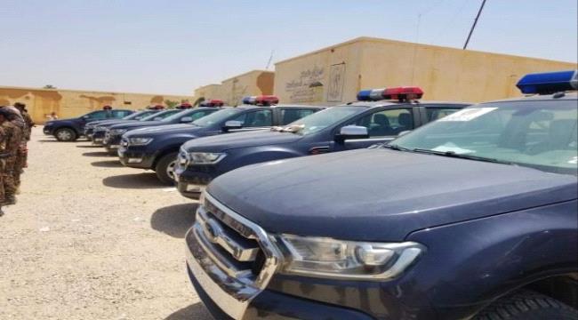 #التحـالف_العربي يدعم امن وادي #حضـرموت بـ 10 سيارات 