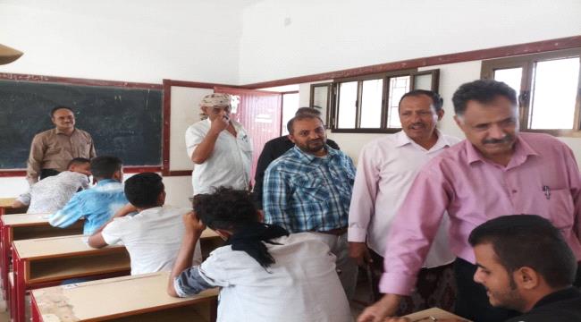 رئيس الإدارة الاجتماعية بانتقالي #الضـالع يتفقد امتحانات الثانوية بالحصين