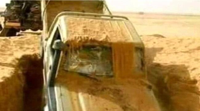 صور أطقم مدفونة بمـأرب .. فضيحة ثانية لنهب قيادات الاصلاح أطقم التحـالف العربي