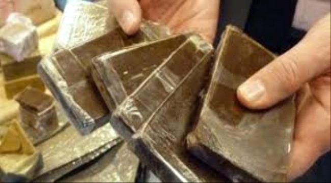 النخبة الحضرمية تقبض على شخصين بحوزتهما كمية كبيرة من الحشيش 