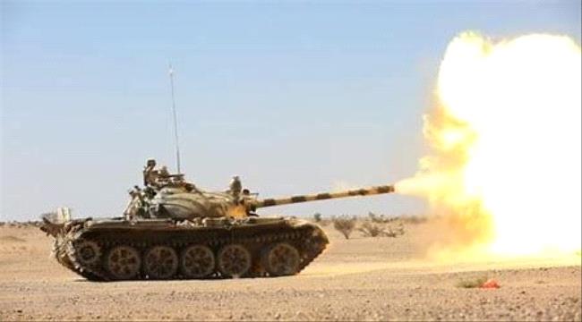 مواجهات عنيفة بالفاخر ومدفعية القوات الجنوبية تدك اهداف حوثية