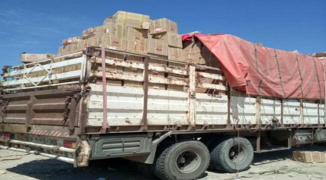  كانت في طريقها الى صنعاء ..قوات الحزام تضبط مواد خاصة بصناعة الطائرات المسيرة  