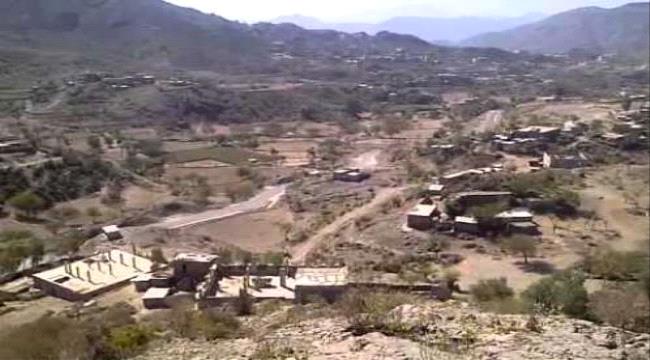 مليشيا الحوثي تستهدف بالصواريخ قرى قعطبة شمال الضالع