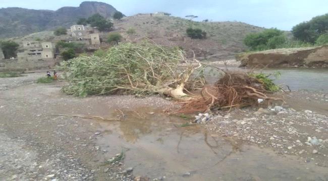 مزارعون المسيمير لحج يناشدون الجهات المختصة والمنظمات الإنسانية اغاثتهم بعد  تضرر  مزارعهم جراء السيول