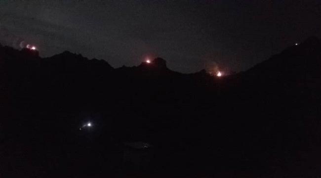 بعد تكبدها خسائر فادحة مليشيا #الحـوثي تقصف بعشرات الصواريخ القرى الاهلة بالسكان  شمال #الضـالع 