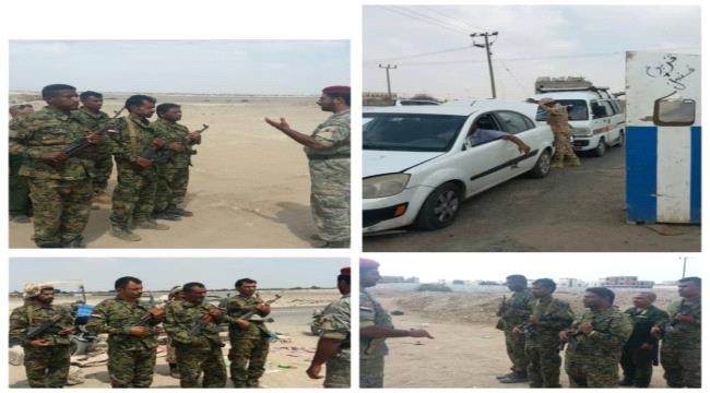 التوجيه المعنوي بالحزام ينفذ نزول ميداني لعدد من النقاط الامنية