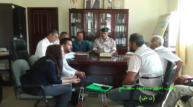 محافظ #الضـالع يلتقي فريق #الأمم_المتحـدة لشؤون الإنسانية الاوتشاء 