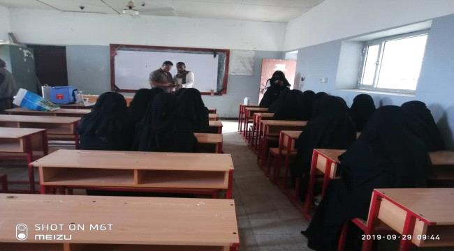 إنتقالي الازارق يدشن حملة التطعيم ضد الكزاز بمدرستي ثانوية الصديق والشهيد محمد عواس