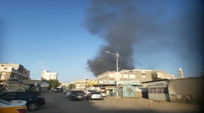عدن .. اندلاع حريق هائل بمخزن للوقود بالمنصورة 