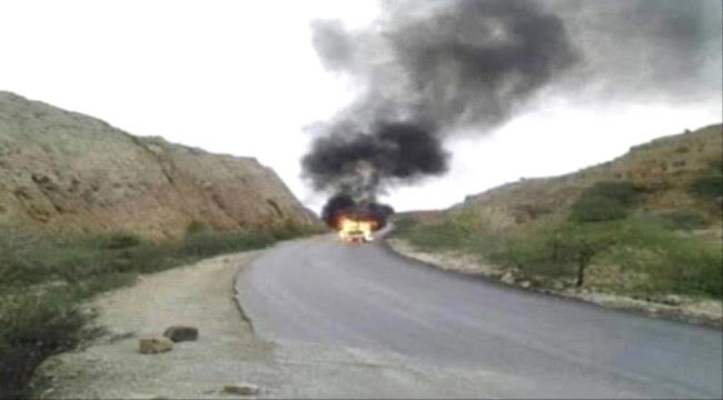 في كمين خامس .. المقاومة الجنوبية تستهدف موكب مليشيا الاخوان العسكري المتوجه الى شقرة