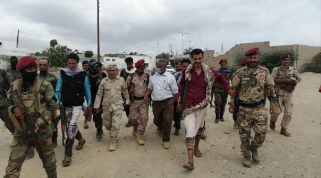 قيادة انتقالي أبين تتفقد المقرات الامنية في المحافظة