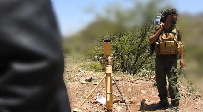 مقتل وجرح عدد من الحوثيين بنيران مدفعية اللواء الرابع مقاومة جنوبية شمال الضالع