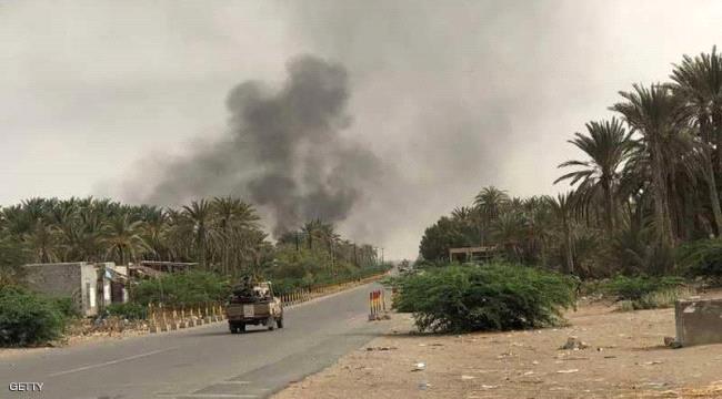 على مدي يومين مدافع مليشيات الحوثي تستهدف القوات المشتركة في مديريات الحديدة