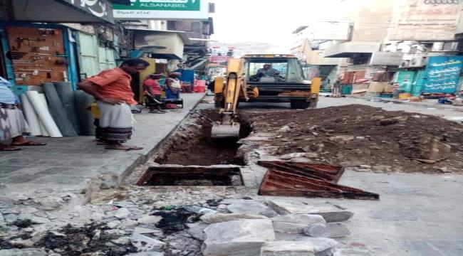 صيانة وتحديث شبكة الصرف عدن