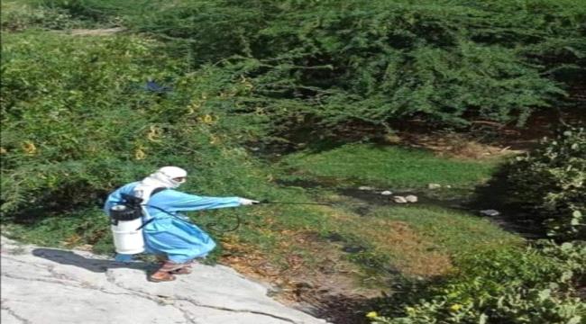 لحج.. رش ضبابي في حالمين لمكافحة البعوض