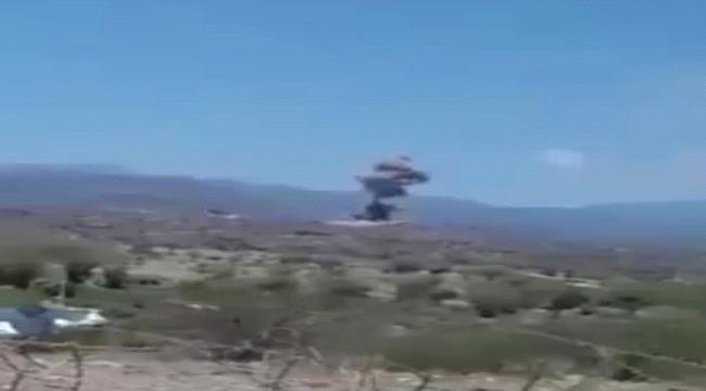 طيران التحالف يستهدف مواقع للحوثيين شمال الضالع