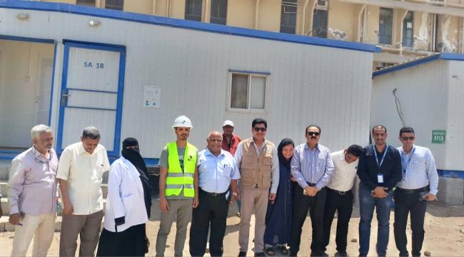 المدير القطري لمنظمة اليونبس في الشرق الأوسط يتفقد أعمال بناء مركز الطوارئ التوليدية بمستشفى الصداقة
