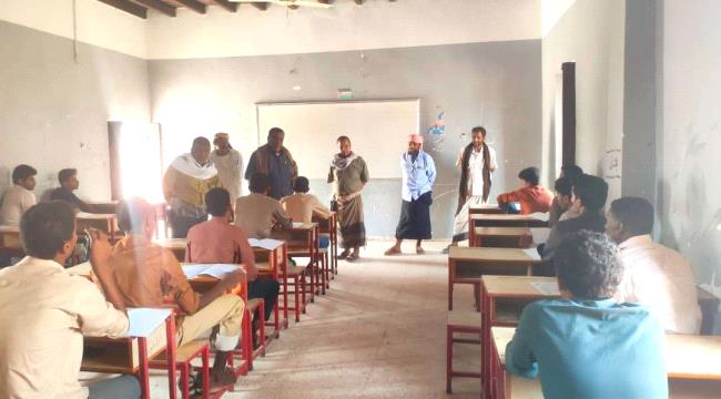 اخبار وتقارير – رئيس انتقالي ميفعة يدشن امتحانات إنهاء المرحلة الثانوية بالمديرية