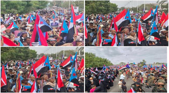 اخبار وتقارير – مليونية “الثبات والوفاء” في أبين: دعم للمجلس الانتقالي الجنوبي ومطالبة باستعادة دولة الجنوب العربي